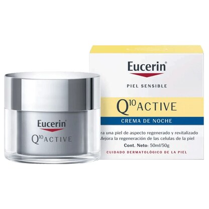Eucerin Q10 ACTIVE ноќна крема 50 ml — регенеративна нега Брчки & Стареење Kiwi.mk