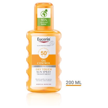 Eucerin Sun Oil Control Spray SPF 50+ 200 ml — транспарентен Заштита од Сонце Kiwi.mk Eucerin Sun Oil Control Spray SPF 50+ 200 ml — транспарентен Заштита од Сонце Kiwi.mk