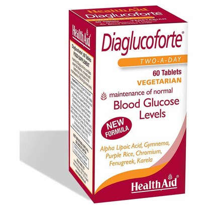 Healthaid Diaglucoforte, 60 таблети — нутритивна поддршка за гликемиски метаболизам Метаболизам на гликоза Kiwi.mk