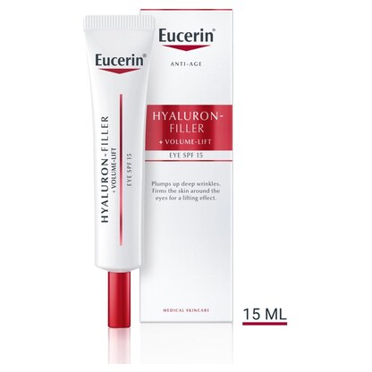 Eucerin Hyaluron-Filler + Volume-Lift крема за очи SPF 15, 15 ml Третман за Окулу Очи Kiwi.mk