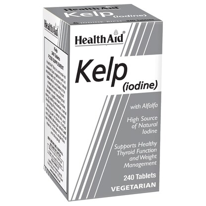 Healthaid Kelp (Iodine), 240 таблети — природен извор на јод Хербални Препарати Kiwi.mk Healthaid Kelp (Iodine), 240 таблети — природен извор на јод Хербални Препарати Kiwi.mk