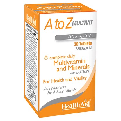 Healthaid A to Z Multivit, 30 таблети — дневни витамини и минерали Мултивитамини Kiwi.mk Healthaid A to Z Multivit, 30 таблети — дневни витамини и минерали Мултивитамини Kiwi.mk