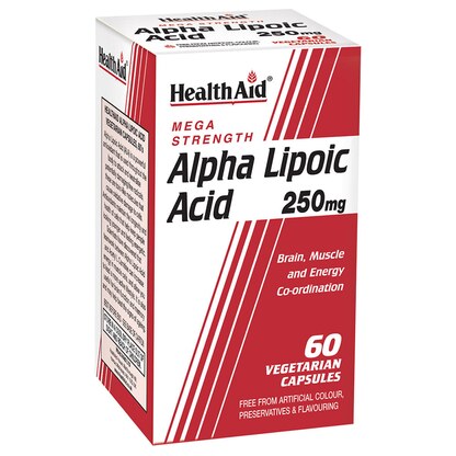 Healthaid Alpha Lipoic Acid 250 mg, 60 капсули — антиоксидативна поддршка Антиоксиданси Kiwi.mk