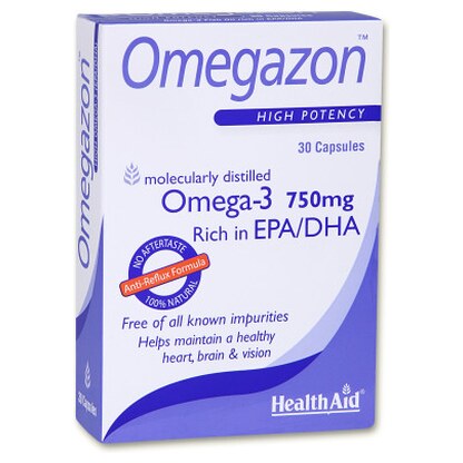 Healthaid Omegazon, 30 капсули — омега-3 рибино масло Омега-3 Kiwi.mk