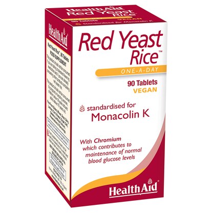 Healthaid Red Yeast Rice, 90 таблети — црвен ферментиран ориз Срце и холестерол Kiwi.mk