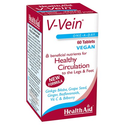 Healthaid V-Vein, 60 таблети — комплекс за вени и циркулација Вени и циркулација Kiwi.mk