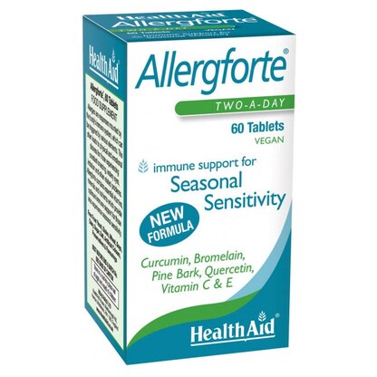 Healthaid Allergforte, 60 таблети — поддршка при сезонски алергии Хербални Препарати Kiwi.mk