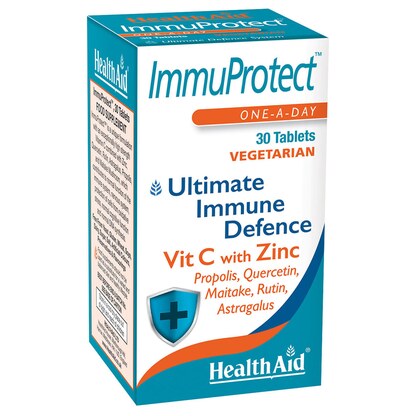 Healthaid ImmuProtect, 30 таблети — витамин C, цинк и растителен имуно комплекс Имунитет Kiwi.mk Healthaid ImmuProtect, 30 таблети — витамин C, цинк и растителен имуно комплекс Имунитет Kiwi.mk