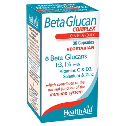 Healthaid Beta Glucan Complex, 30 капсули — поддршка за имунитет Имунитет Kiwi.mk Healthaid Beta Glucan Complex, 30 капсули — поддршка за имунитет Имунитет Kiwi.mk