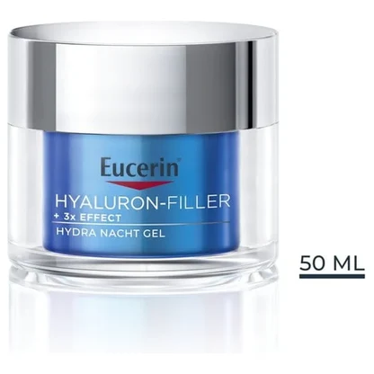 Eucerin Hyaluron-Filler + 3x Effect Hydra ноќен гел 50 ml Брчки & Стареење Kiwi.mk