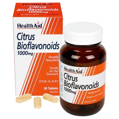 Healthaid Citrus Bioflavonoids 1000 mg, 30 таблети — антиоксидативна поддршка Антиоксиданси Kiwi.mk Healthaid Citrus Bioflavonoids 1000 mg, 30 таблети — антиоксидативна поддршка Антиоксиданси Kiwi.mk