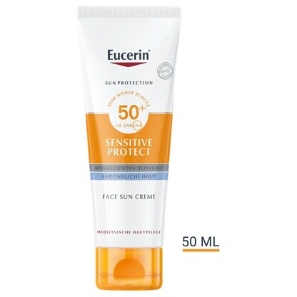 Eucerin Sensitive Protect крема за лице SPF 50+ 50 ml Заштита од Сонце Kiwi.mk Eucerin Sensitive Protect крема за лице SPF 50+ 50 ml Заштита од Сонце Kiwi.mk