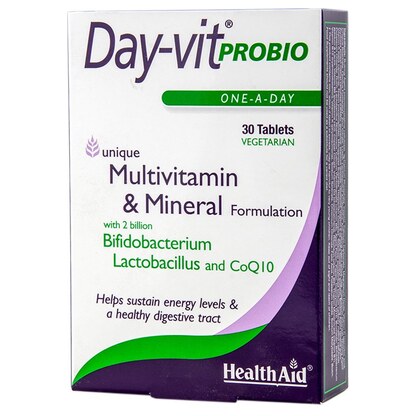 Healthaid Day-vit Probio, 30 таблети — мултивитамини со пробиотска поддршка Мултивитамини Kiwi.mk