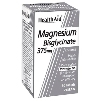 Healthaid Magnesium Bisglycinate 375 mg, 60 таблети Магнезиум Kiwi.mk Healthaid Magnesium Bisglycinate 375 mg, 60 таблети Магнезиум Kiwi.mk