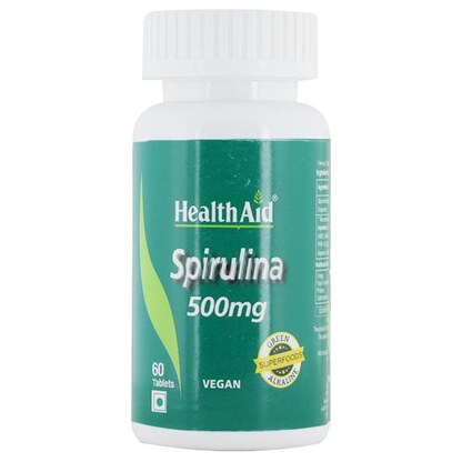 Healthaid Spirulina 500 mg, 60 таблети Суперхрана Kiwi.mk