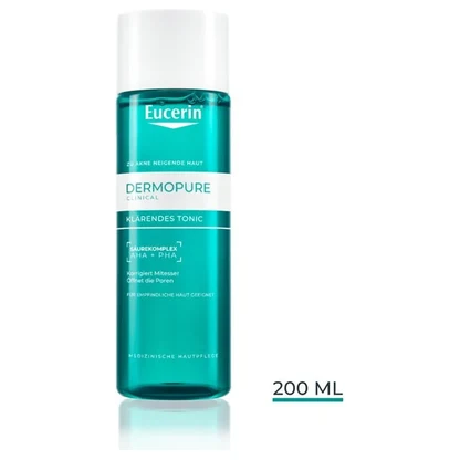Eucerin DermoPure Tonic 200 ml — за пори и вишок себум Акни Третман Kiwi.mk