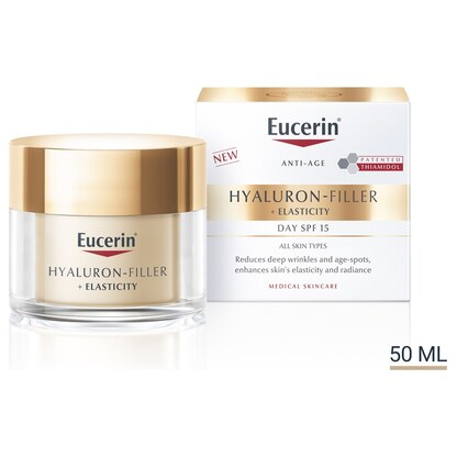 Eucerin Hyaluron-Filler + Elasticity дневна крема SPF 15, 50 ml Брчки & Стареење Kiwi.mk