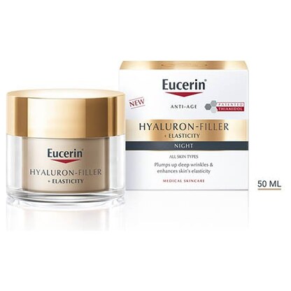 Eucerin Hyaluron-Filler + Elasticity ноќна крема 50 ml Брчки & Стареење Kiwi.mk