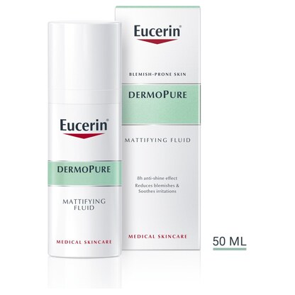 Eucerin DermoPure Mattifying Fluid 50 ml — матирање на масна кожа Акни Третман Kiwi.mk Eucerin DermoPure Mattifying Fluid 50 ml — матирање на масна кожа Акни Третман Kiwi.mk