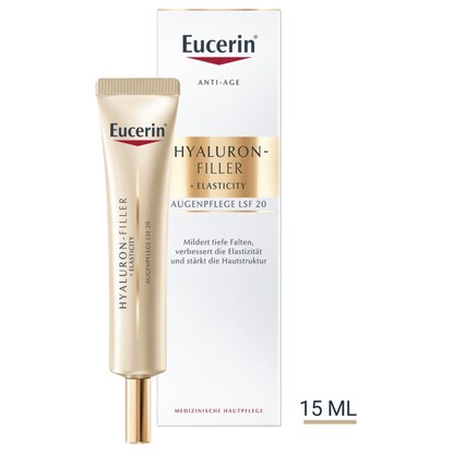 Eucerin Hyaluron-Filler + Elasticity Eye Care 15 ml — за длабоки брчки Третман за Окулу Очи Kiwi.mk