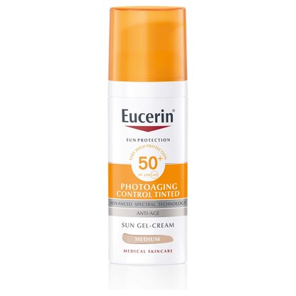 Eucerin Sun Photoaging Control Tinted Medium SPF 50+, 50 ml Заштита од Сонце Kiwi.mk Eucerin Sun Photoaging Control Tinted Medium SPF 50+, 50 ml Заштита од Сонце Kiwi.mk