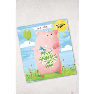 Funny animals- coloring book Боенки, цртанки и креативни изработки Kiwi.mk