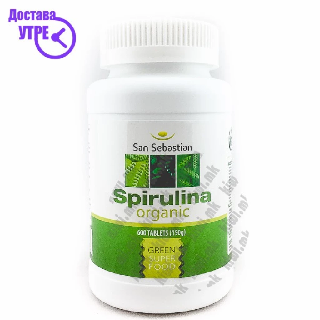 San Sebastian Spirulina Organic Спирулина Органска капсули, 600