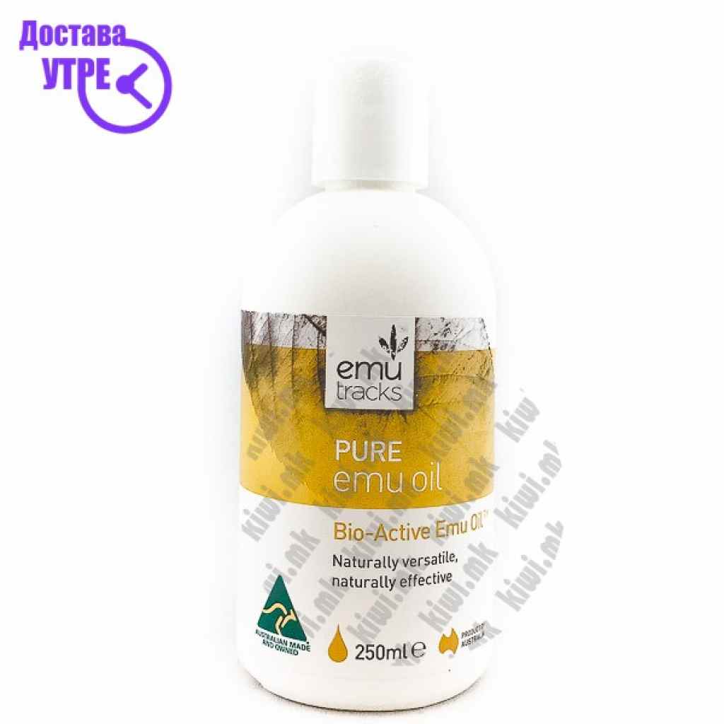 Emu tracks pure emu oil bio-active emu oil биоактивно масло од ему, 250мл Лосиони за Тело Kiwi.mk