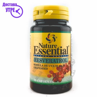 Nature essential resveratrol капсули, 50 Антиоксиданси Kiwi.mk