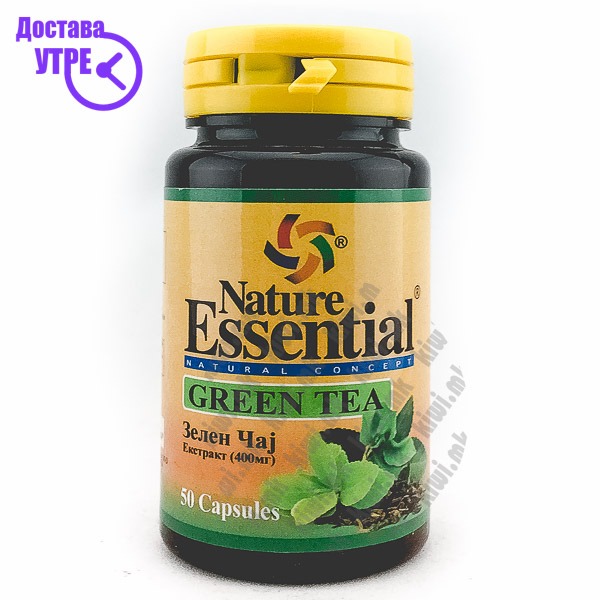 Nature essential green tea екстракт од зелен чај капсули, 50 КУПИ ONLINE