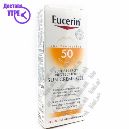 Eucerin allergy protection sun crème-gel spf 50 гел-крема за заштита од алергија со спф 50, 150мл Заштита од Сонце Kiwi.mk