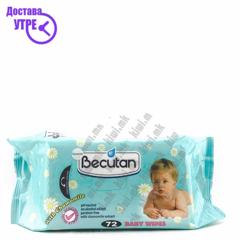 Becutan Baby Wipes Влажни Марамчиња, 72