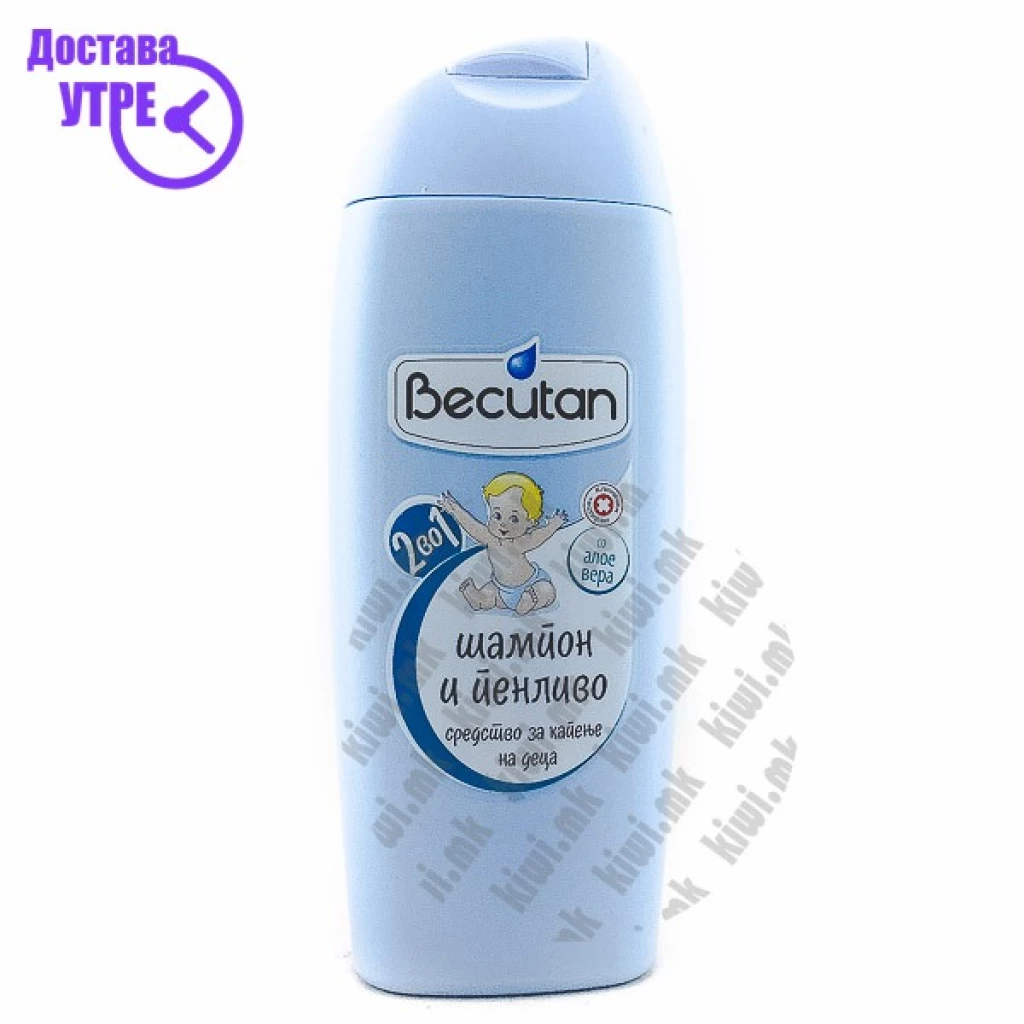 Becutan шампон и пенливо средство за капење на деца, 400мл Бебе Козметика Kiwi.mk