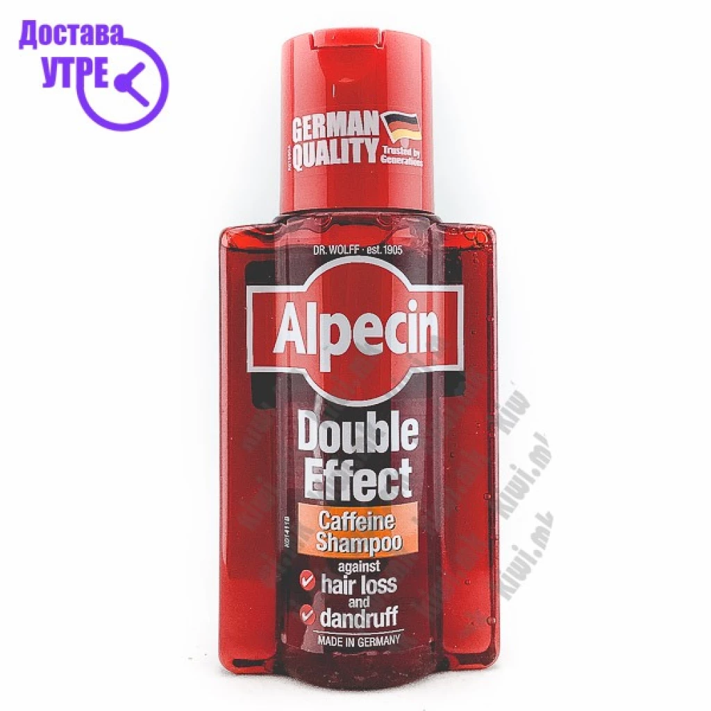 Alpecin Double Effect Caffeine Shampoo Шампон против Првут и Опаѓање на Коса, 200мл