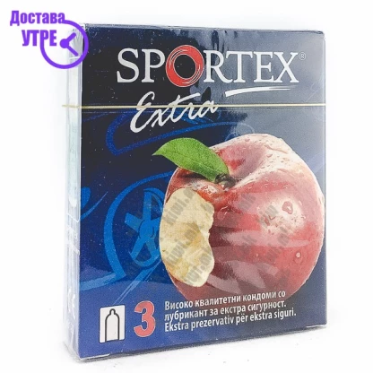 Sportex extra презерватив, 3 Кондоми Kiwi.mk