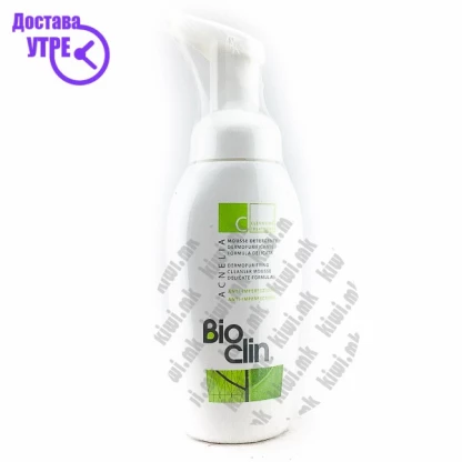 Bioclin acnelia c dermopurifying cleanser mousse пена за миење на лице склоно кон акни, 200мл Акни Третман Kiwi.mk