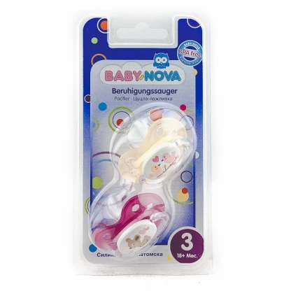 Baby nova анатомска силиконска цуцла за бебе 18+месеци Цуцли & Гуми Kiwi.mk