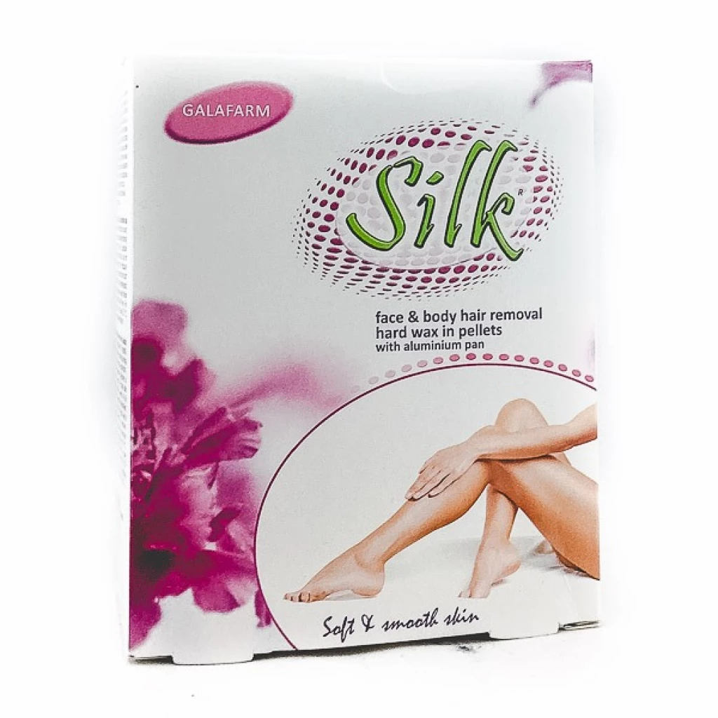 Silk цврст восок во пелти за депилација на лице и тело, 100г Депилација Kiwi.mk