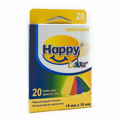 Happy colour фластер, 20 Фластери & Газа Kiwi.mk
