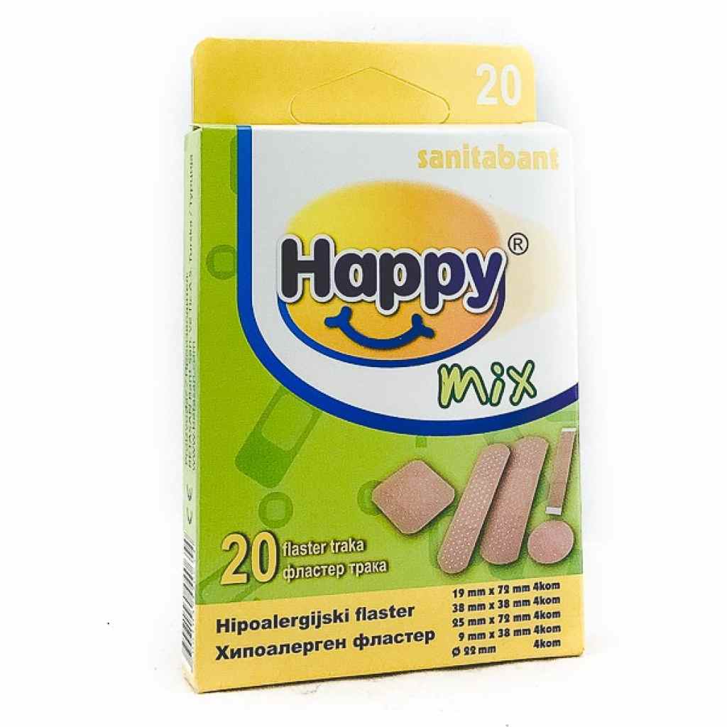 Happy mix фластер, 20 Фластери & Газа Kiwi.mk