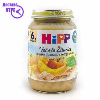 Hipp јаболко и банана со интегрални житарици, 190г Кашички & Сокчиња Kiwi.mk