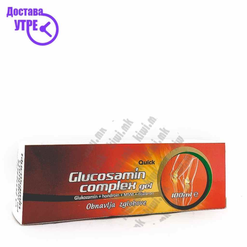 Quick glucosamin complex гел, 100мл Глукозамин Kiwi.mk