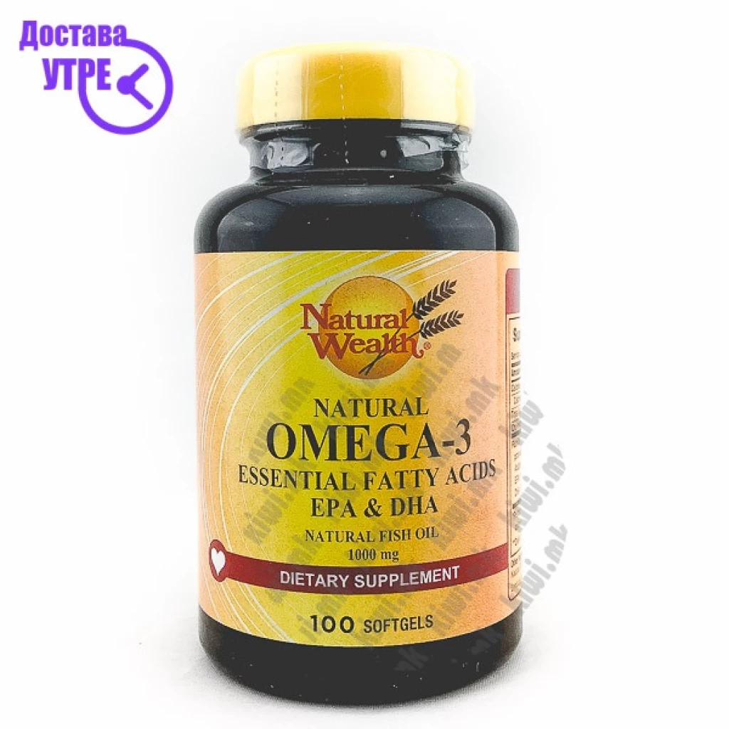 Natural Wealth Оmega-3 капсули, 100